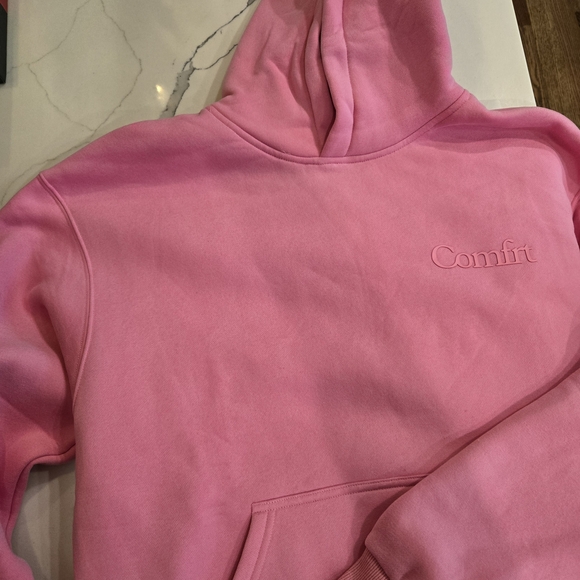 NWT Pink Comfrt Hoodie - Size Small - Picture 2 of 2